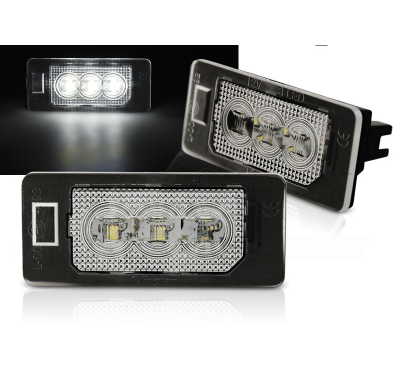 Luces De Matricula Led Audi Q5 / A4 08-10 / A5 / Tt / Vw Passat B6 Kombi 3xled