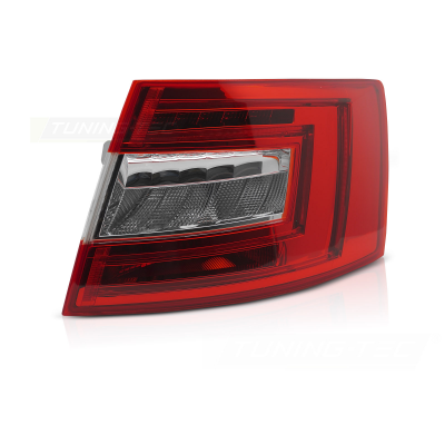 PILOTO TRASERO LED ROJA BLANCA LADO DERECHO TYC PARA SKODA OCTAVIA III 12-16 LIFTBACK