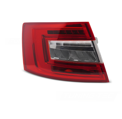 PILOTO TRASERO LED ROJA BLANCA LADO IZQUIERDO TYC PARA SKODA OCTAVIA III 16-20 LIFTBACK