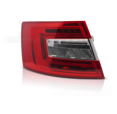 PILOTO TRASERO LED ROJA BLANCA LADO IZQUIERDO TYC PARA SKODA OCTAVIA III 16-20 LIFTBACK