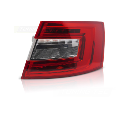 PILOTO TRASERO LED ROJA BLANCA LADO DERECHO TYC PARA SKODA OCTAVIA III 16-20 LIFTBACK