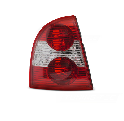 PILOTO TRASERO ROJA BLANCA LADO IZQUIERDO TYC PARA VW PASSAT 3BG 00-05 SEDÁN