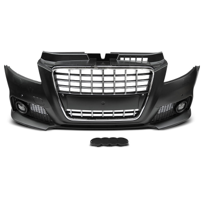 Paragolpes Delantero Audi A3 08-12 S8 Style Cromado Negro Pdc