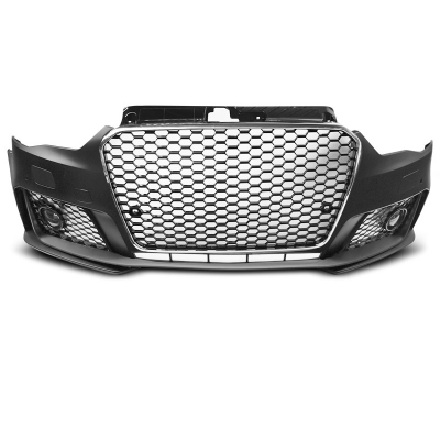 Paragolpes Delantero Audi A3 12-16 Rs3 Style Cromado Negro Pdc