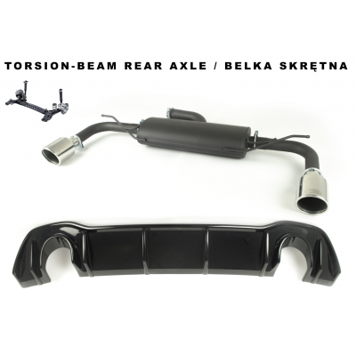 Escape deportivo Ulter sport para VOLKSWAGEN GOLF VIII 1,5 TSI 96kW Año: 2019-still HATCHBACK CON HOMOLOGACION