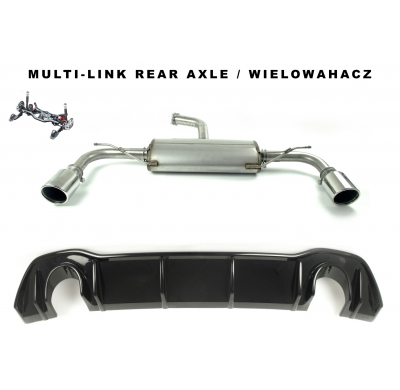 Escape deportivo Ulter sport para VOLKSWAGEN GOLF VIII 1.5 TSI 110kW Año: 2019-still HATCHBACK CON HOMOLOGACION