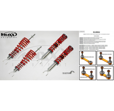 Kit Suspension Regulable Altura V-Maxx Mazda Mx5 Nd  1.5 / 2.0 Skyactiv-G   * = Para Bajar Mas De 40 Mm Utilizar Pernos De Conex