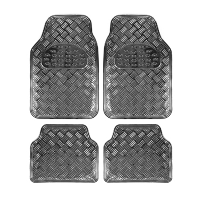 Alfombra Goma Alu Carbon