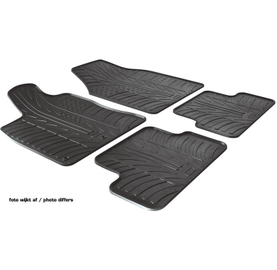 Alfombrillas Goma Peugeot 3008 09- (T 5-Pieces+fix)