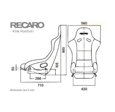 Asiento Recaro Pole Position F Ia  Perlonvelour Negro