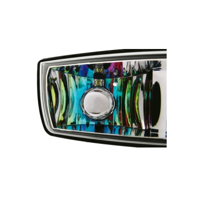 Ba15d Bombilla Iridiscente _Naranja (2 Piezas)