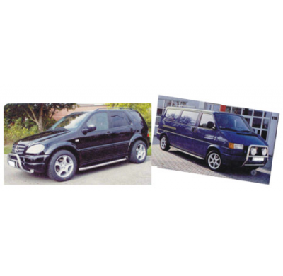 Barra Tubular Lateral Renault Master/Opel Movano Medio-Acero Inox