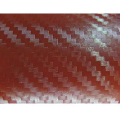 Pelicula Carbono Rojo De 50x200 Cm