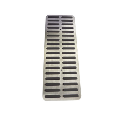 Apoyapie Sport Aluminio Mate Goma Negra