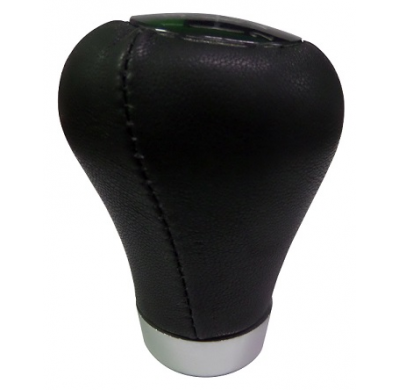 Pomo Style De Piel Sintética Negra Con Marchas Intercambiables