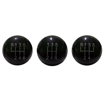 Pomo Linux Pe Piel Sintética Negra Y Aluminio Cromo Con Marchas Intercambiables, Para Vehiculos Con Y Sin Gatillo