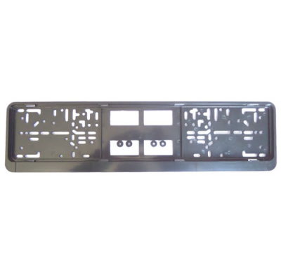 Porta Matrícula Abs Negro, 1 Unidad