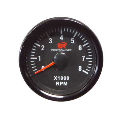 R. Electrónico Tacómetro 8000rpm Gasolina Btr 52mm Black