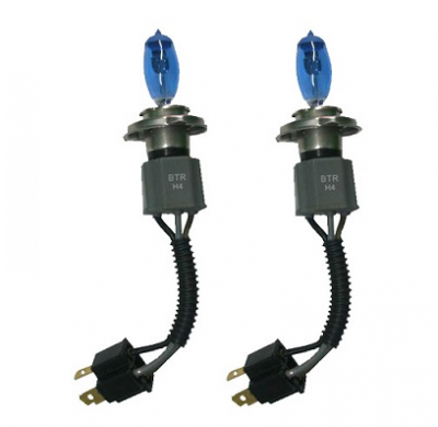 Kit 2 Bombillas De Luz Super Blanca H4 12v 100/90w Cerámica