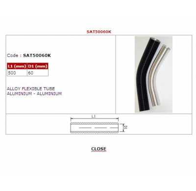 Bmc Tubo Aluminio Flexible 500x60