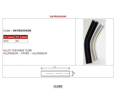 Bmc Tubo Aluminio Flexible 600x60