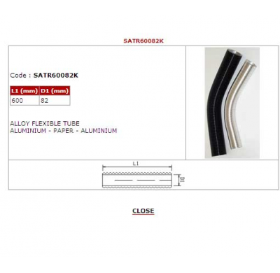 Bmc Tubo Aluminio Flexible 600x82