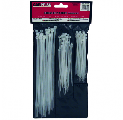 Bridas Plastico 75 Unds 3 Medidas