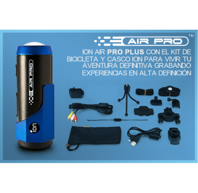 Camara Ion Air Pro Plus ? Cámara Pro Con Kit P. Casco Y Bicicleta