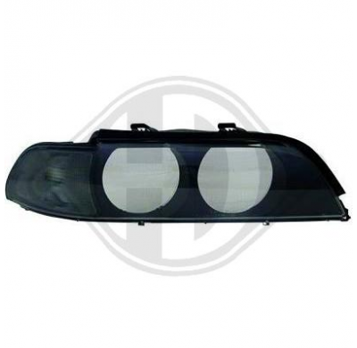 Carcása Set De Faros E39, 95-00 ; Intermitente Ahumado; Con Intermitente Negro