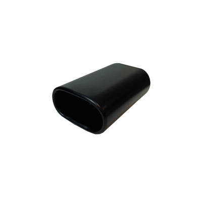 Cola Escape Ovalada Negra 76x135-L210mm
