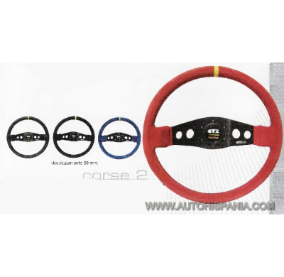 Corse 2 Brazos Desplazamiento 90mm Color Vuelta Negro Diametro 350 - Gtz Volantes Para Competicion Desplazados De 90 Mm, Semi-De