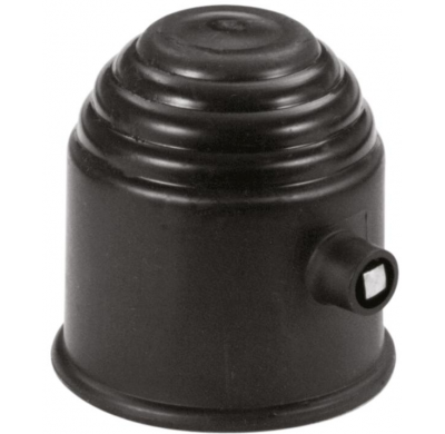 Cubre Enganche De Remolque Negro Con Cerradura