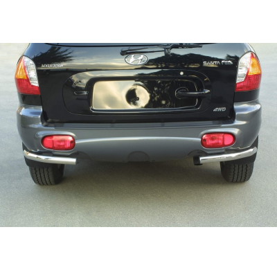 Defensa Trasera Acero Inox Diametro 50 Hyundai Santa Fe 00/04
