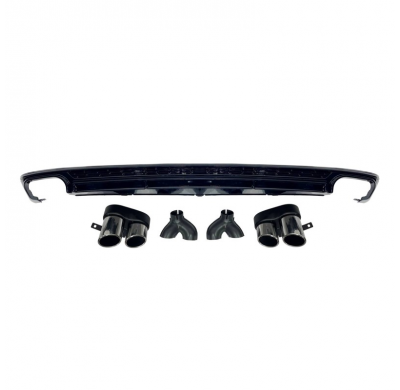 Difusor Trasero Audi A6 / A6 Avant C8 Look S6