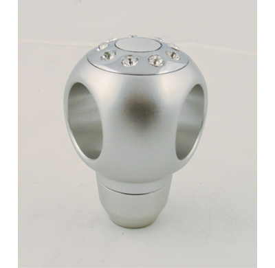 Empunadura Palanca De Cambio Tipo Diamante Cristal Cromado