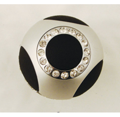 Empunadura Palanca De Cambio Tipo Diamante Cristal Ii Piel Negro