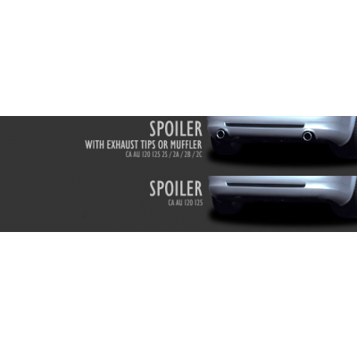 Faldón Trasero Incluidos Escapes Dobles Inox Caractere Para 2.5 Tdi / 2,4 L/1,8 Turbo/3lv6 Audi A4 Berlina (2001) (8e) Caractere