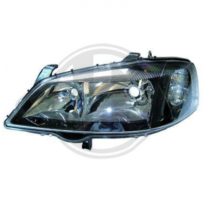 Faro Dcho. Astra, 97-04; Marco Negro; Coupé;Cabrio;Limous.; Combi