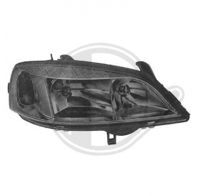 Faro Izq. Astra, 97-04; Marco Negro; Coupé;Cabrio;Limous.; Combi