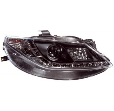 Faros Delanteros + Drl Se Ibiza 6j 3/5drs 6/08- Black