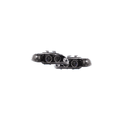 Faros Delanteros Kl Black Ho Civic 92-95 4d + Halo/I