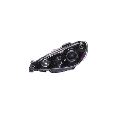 Faros Delanteros Kl Black Pe 206 99-02 + Halorim Exc