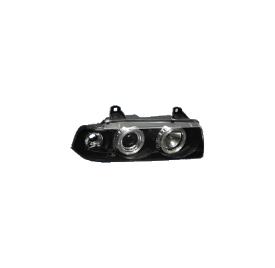 Faros Delanteros Kl Bm 3 E36 4drs Black + Halo/Indic