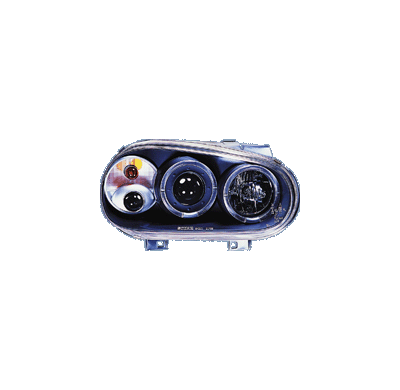 Faros Delanteros Kl Vw Golf Iv 97-03 Black + Halo/Fo