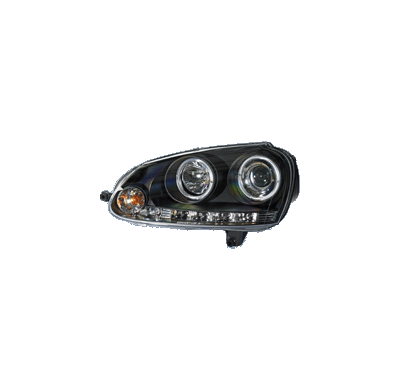 Faros Delanteros Kl Vw Golf V 03- Black + Halorim
