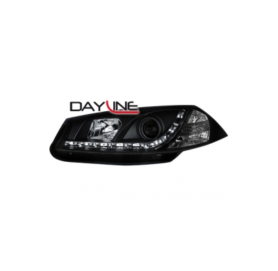 Faros Delanteros Luz Diurna Renault Megane 03-06_ Negros