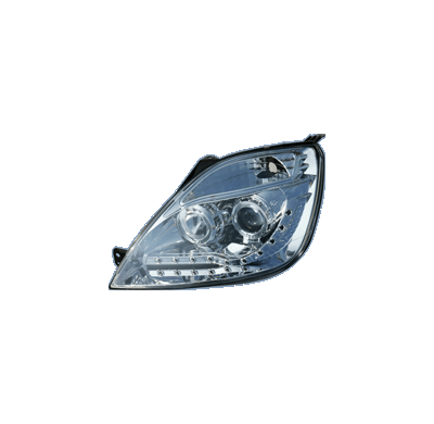 Faros Luz Diurna Fo Fiesta Vi 4/02-8/08 Chrome + Motor