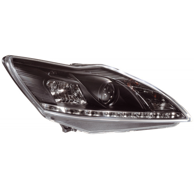 Faros Luz Diurna Ford Focus Ii Facelift 08- Black