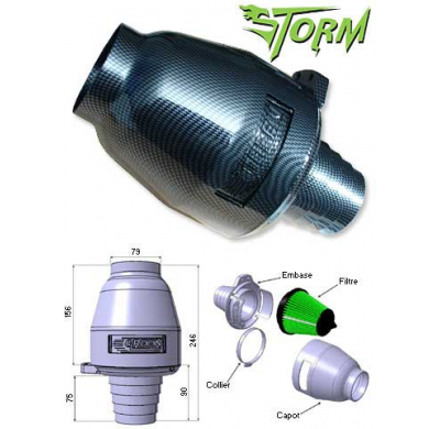 Filtro Storm Filtros Storm Green ( 65 a 85mm De Diametro)