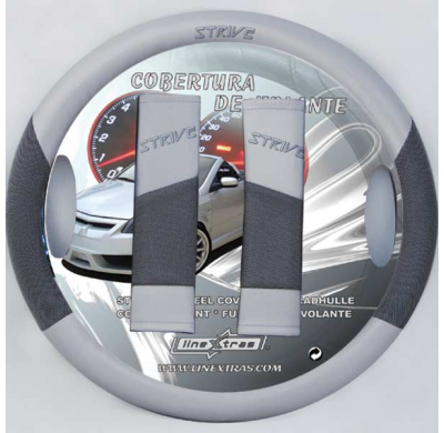 Funda Cubrevolante Gris Cla./Gris Osc C/Almohadillas Cintur